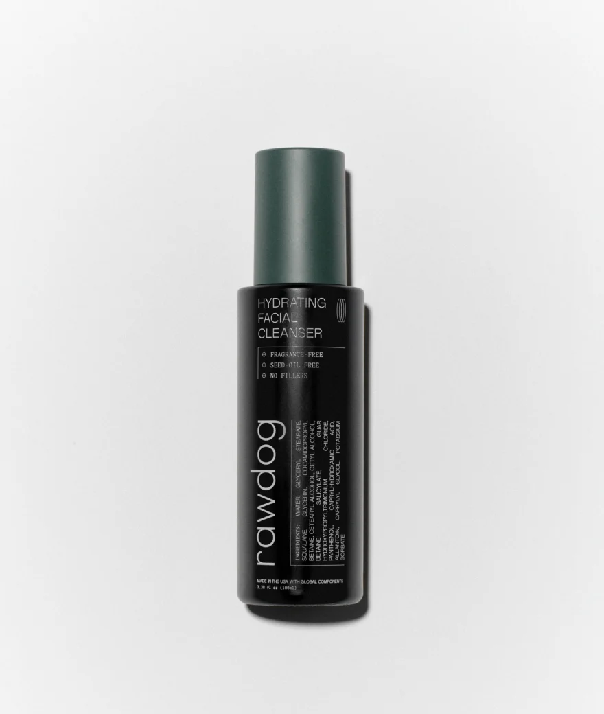 RAWDOG Hydrating Face Cleanser - pH-balanced formula for all skin types