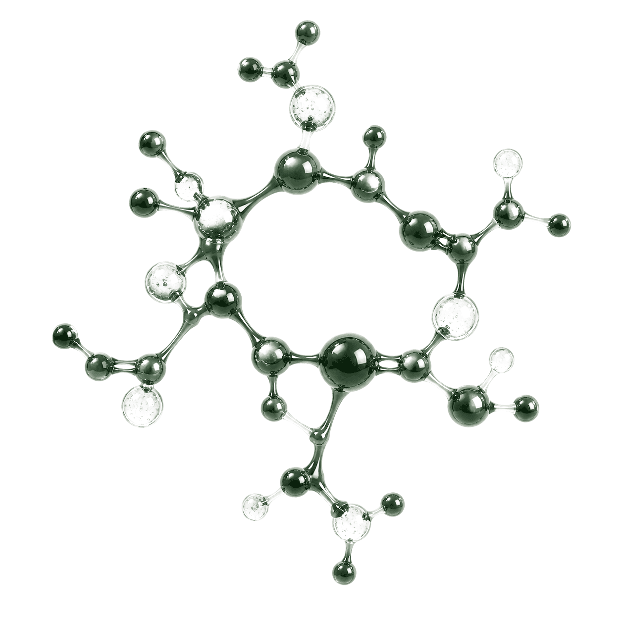 Premium three-dimensional Zerumbone molecular visualization