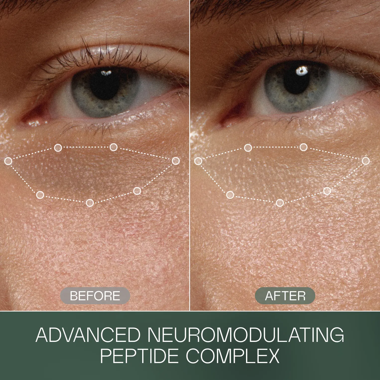 RAWDOG Caffeine Under Eye Cream application